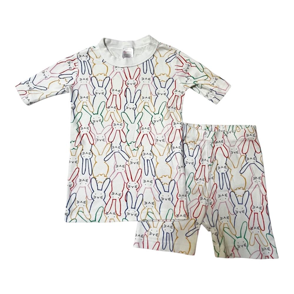 Hanna Andersson Bunny Print PJ Set Size 8